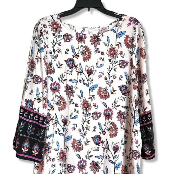 Beach Lunch Lounge Womens Spring Floral Vacay Dress‎ sz Large - Picture 4 of 10